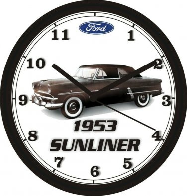 1954 FORD SUNLINER CONVERTIBLE WALL CLOCK-Choose 1 of 3