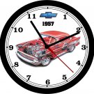 1957 CHEVROLET BELAIR CUTAWAY PHOTO WALL CLOCK-Free USA Ship