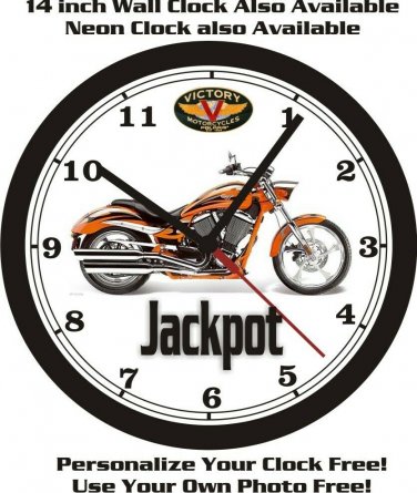 2013 VICTORY JACKPOT WALL CLOCK-FREE USA SHIP!
