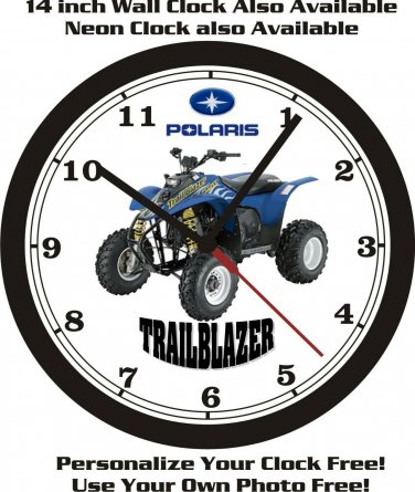 1990-1995 POLARIS TRAILBLAZER WALL CLOCK-FREE USA SHIP!-Can-Am