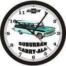 1961 CHEVROLET SUBURBAN CARRY-ALL WALL CLOCK-FREE USA SHIP!