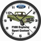 1972 FORD F100 EXPLORER SPORT CUSTOM PICK WALL CLOCK-FREE USA SHIP
