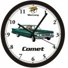 1961 MERCURY COMET WALL CLOCK-NEW!!-Free USA Ship