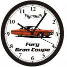 1972 PLYMOUTH FURY GRAN COUPE WALL CLOCK-Free USA Ship-Dodge