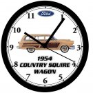 1954 FORD COUNTRY SQUIRE WAGON WALL CLOCK-Free USA Ship
