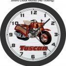 The Tuscan Caterpillar Motorcycle Wall Clock-Free USA Ship