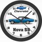 1969 CHEVROLET NOVA SS BIG 10, 14,17 INCH WALL CLOCK-FREE USA SHIP