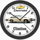 1980 CHEVROLET CITATION 4 DOOR HATCHBACK WALL CLOCK-NEW!-FREE USA SHIP