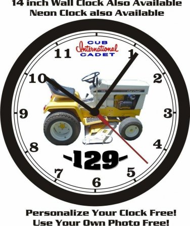 INTERNATIONAL CUB CADET 129 WALL CLOCK-FREE USA SHIP!