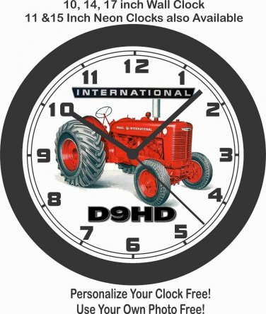 INTERNATIONAL D9HD DIESEL TRACTOR WALL CLOCK-FREE USA SHIP