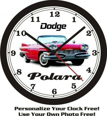 1960 DODGE POLARA CONV. WALL CLOCK-FREE USA SHIP!