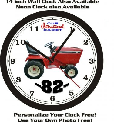 INTERNATIONAL CUB CADET 82 WALL CLOCK-FREE US SHIP!