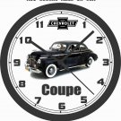 1941 CHEVROLET COUPE WALL CLOCK-FREE USA SHIP!