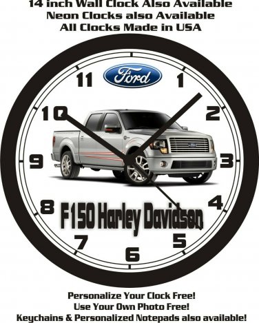 2011 FORD F150 HD (Silver) PICKUP TRUCK WALL CLOCK-FREE USA SHIP!