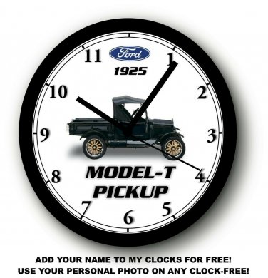 1925 FORD MODEL-T PICKUP WALL CLOCK-Free US Ship, Dodge, Chevrolet