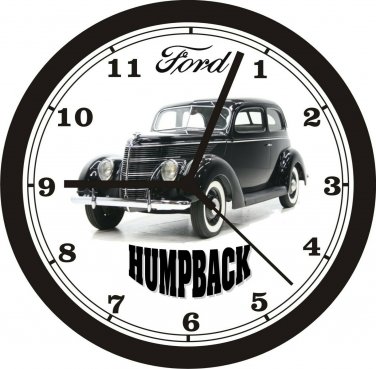 1938 FORD HUMPBACK WALL CLOCK-FREE USA SHIPPING