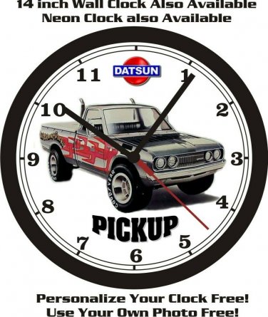 1978 DATSUN CUSTOM PICKUP WALL CLOCK-FREE USA SHIP!