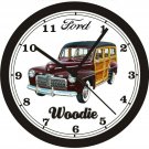 1941 FORD WOODIE WALL CLOCK-FREE USA SHIP
