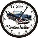 1953 FORD CRESTLINE SUNLINER WALL CLOCK-FREE USA SHIP!-Chevrolet, Dodge, Buick