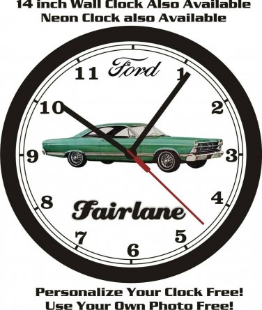 1967 FORD FAIRLANE WALL CLOCK-FREE USA SHIP