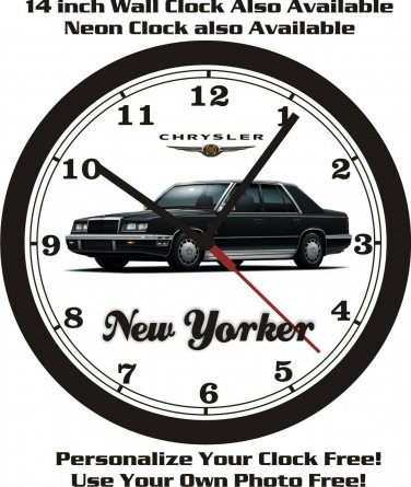 1986 CHRYSLER NEW YORKER WALL CLOCK-FREE USA SHIP!-Dodge, Plymouth