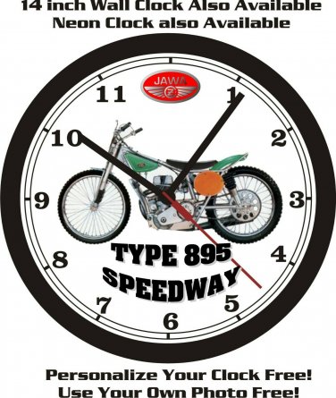 JAWA TYPE 895 SPEEDWAY WALL CLOCK-FREE USA SHIP!