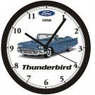 1958 FORD THUNDERBIRD CONVERTIBLE WALL CLOCK-Free USA Ship