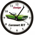 1968 DODGE CORONET CONVERTIBLE R/T WALL CLOCK-Free USA Ship-Dodge