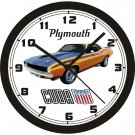 1970 PLYMOUTH AAR CUDA WALL CLOCK-FREE USA SHIP!