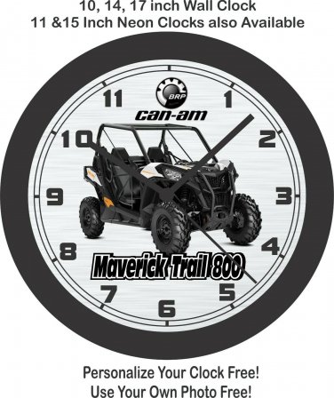 2019 Can-Am Maverick Trail 800 ATV Wall Clock-Free US Ship