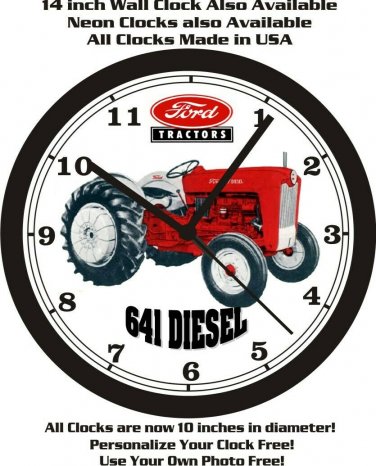 FORD 641 DIESEL TRACTOR WALL CLOCK-FREE SHIP-John Deere, Farmall, International