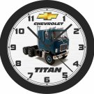 Chevrolet Titan Semi-Truck Wall Clock-Free US Ship-Choose 1 of 2 Colors!