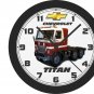 Chevrolet Titan Semi-Truck Wall Clock-Free US Ship-Choose 1 of 2 Colors!