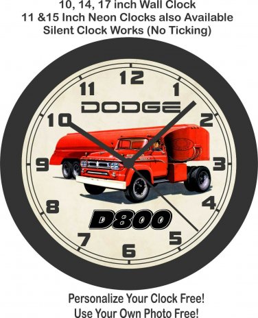 Dodge D800 Semi-Truck Wall Clock Wall Clock-Ford, Chevrolet, Peterbilt