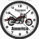 2016 Triumph America Motorcycle Wall Clock-Free US Ship