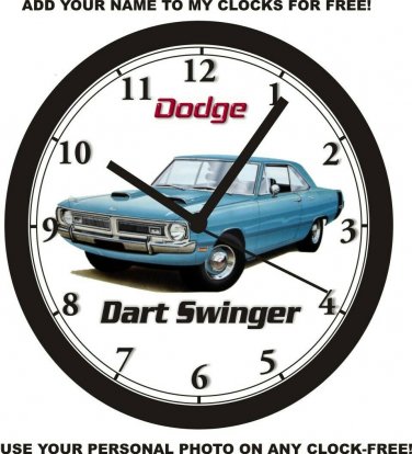 1970 DODGE DART SWINGER 340 WALL CLOCK-Free USA Ship-Plymouth