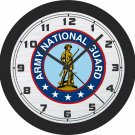 Army National Guard Sign Wall Clock-Free US Ship