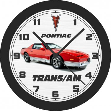 1986 Pontiac Trans/Am Wall Clock-Free US Ship