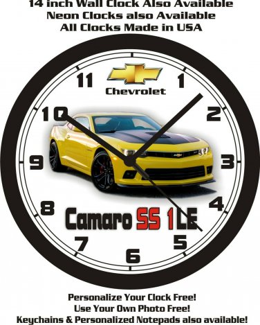 2014-2015 CHEVROLET CAMARO SS 1LE WALL CLOCK-FREE USA SHIP!