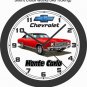 1970 Chevrolet Monte Carlo Wall Clock-Choose 1 of 2 Colors-Free USA Ship!