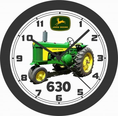 JOHN DEERE 630 TRACTOR WALL CLOCK-FREE USA SHIP-Farmall, Ford, Massey