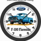1966 FORD F-100 FLARESIDE PICKUP TRUCK WALL CLOCK- DODGE-CHEVROLET-F-150