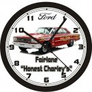 1963 Ford Galaxie "Honest Charleys" Drag Racer Wall Clock-Chevrolet, Dodge, Hemi