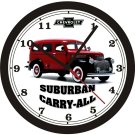 1946 CHEVROLET SUBURBAN CARRY-ALL WALL CLOCK-FREE USA SHIP!