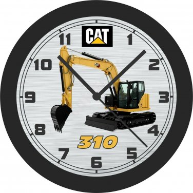 Cat 310 Mini Hydraulic Excavator Wall Clock-Free US Ship