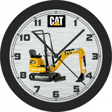 Cat 300.9 Mini Hydraulic Excavator Wall Clock-Free US Ship