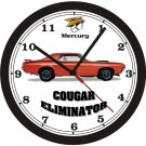 1970 MERCURY COUGAR ELIMINATOR WALL CLOCK-FREE USA SHIP!