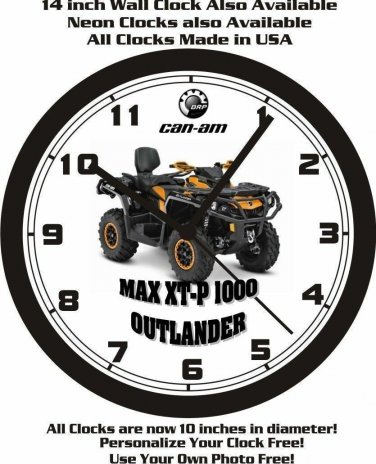 2015 CAN-AM MAX XT-P 1000 OUTLANDER ATV WALL CLOCK-FREE USA SHIP!