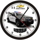 CHEVROLET SUBURBAN POLICE WALL CLOCK-FREE USA SHIP!