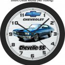 1970 Chevrolet Chevelle SS Blue Wall Clock-Free US ship
